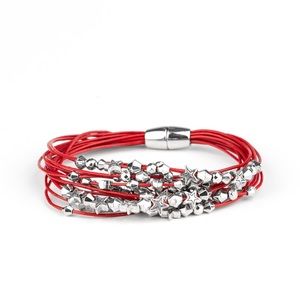💥3/$15💥 Star-Studded Affair - Red Bracelet
